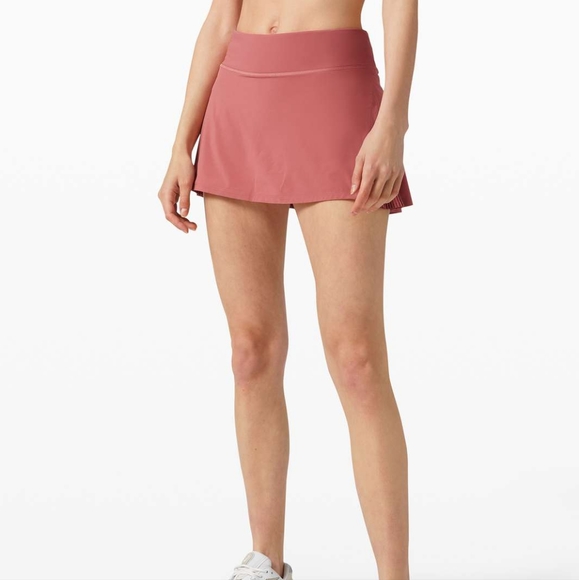lululemon athletica Dresses & Skirts - Lululemon Play Off The Pleats Skirt Cherry Tint